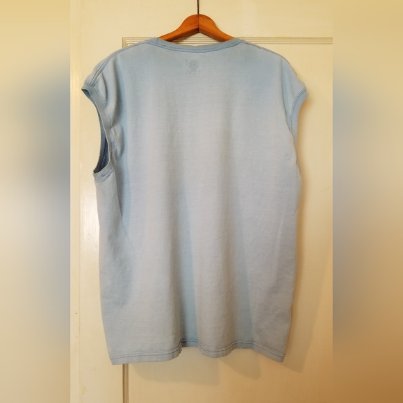 Fruit of the Loom Shirts Fruit Of The Loom Blue Mens Xxl Sleeveless